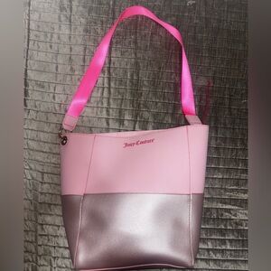 Juicy Couture Pink and Silver Shoulder Bag